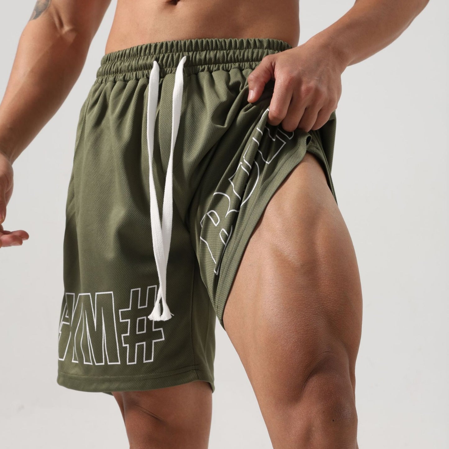 Fitness Breathable Ice Silk Shorts Men