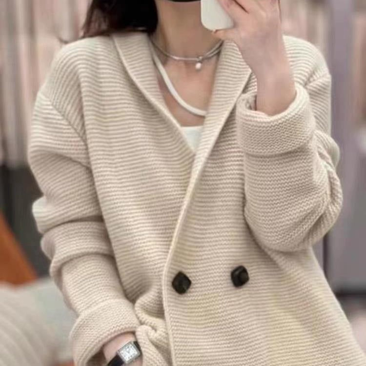 Women's Knitted Wool Cardigan Autumn And Winter Sweater