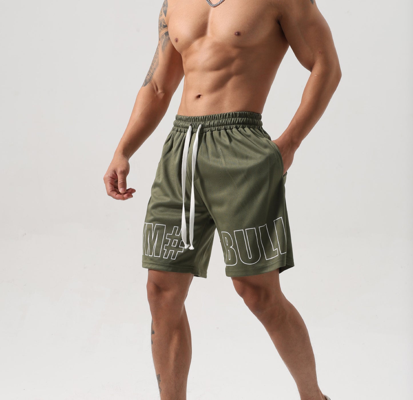 Fitness Breathable Ice Silk Shorts Men