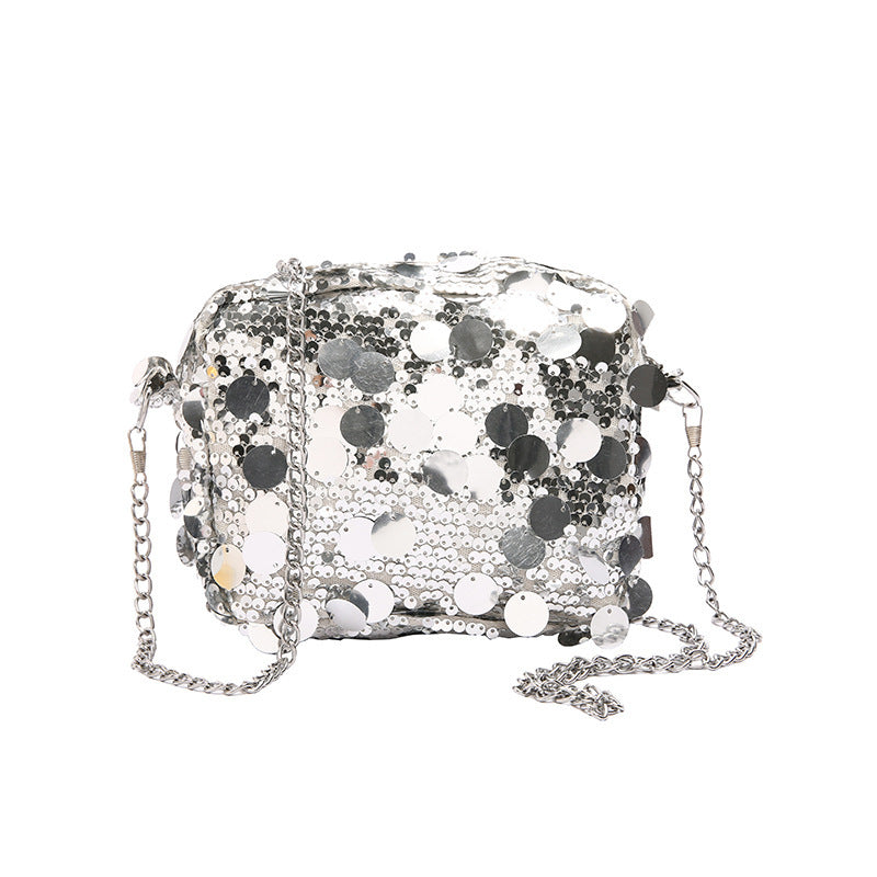 Sequin Women Large Capacity Chain One-shoulder Crossbody Bag