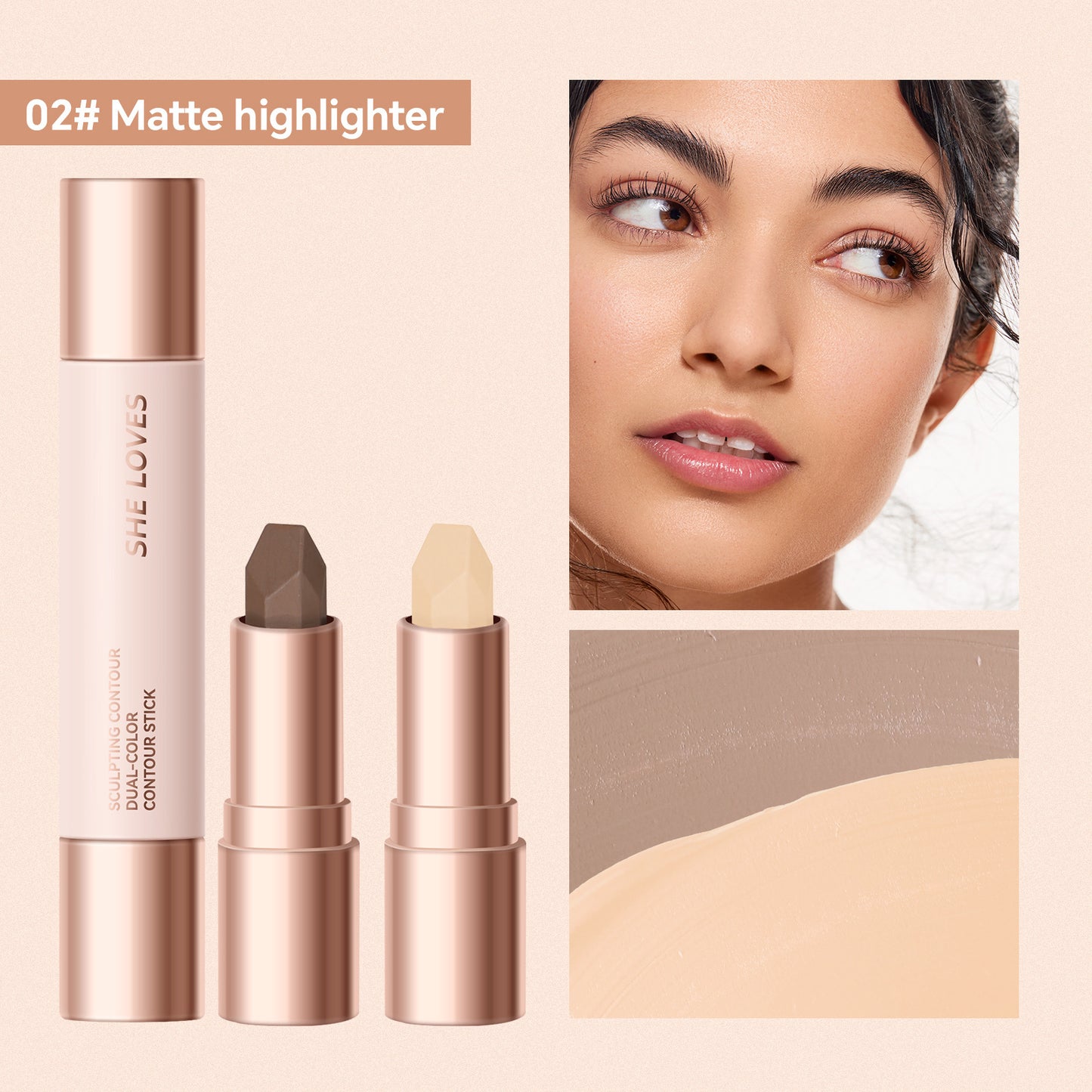 Double-headed Contour Stick Highlight Brightening