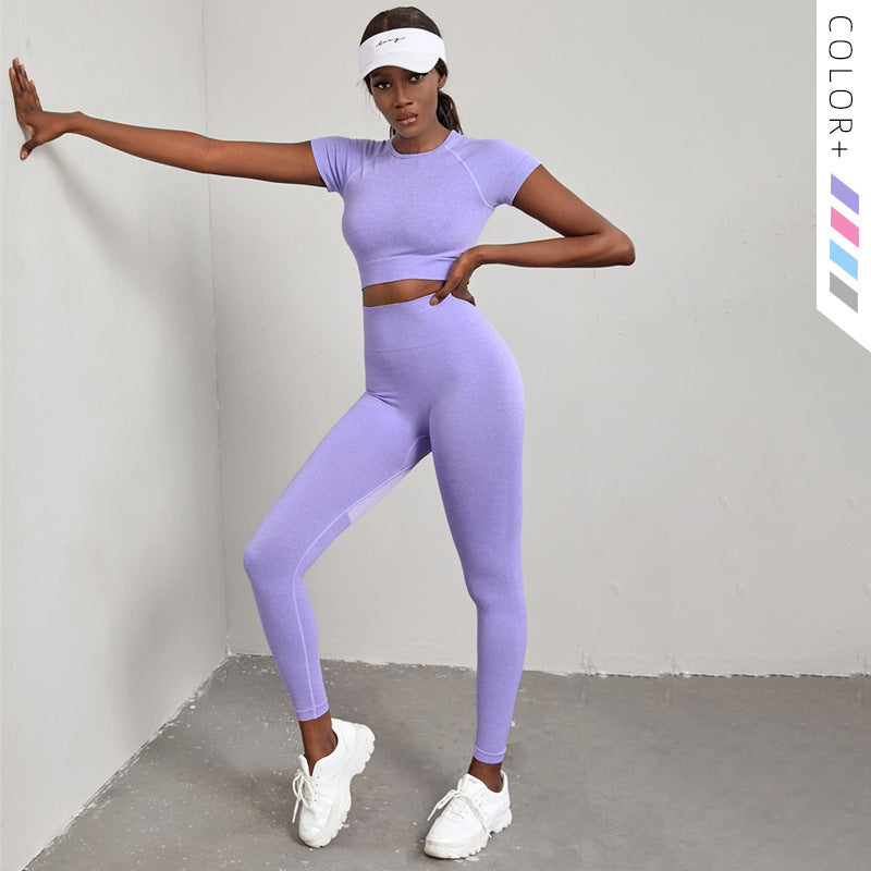 Quick-drying Workout Clothes High Waist Hip Lift Yoga Pants Suit