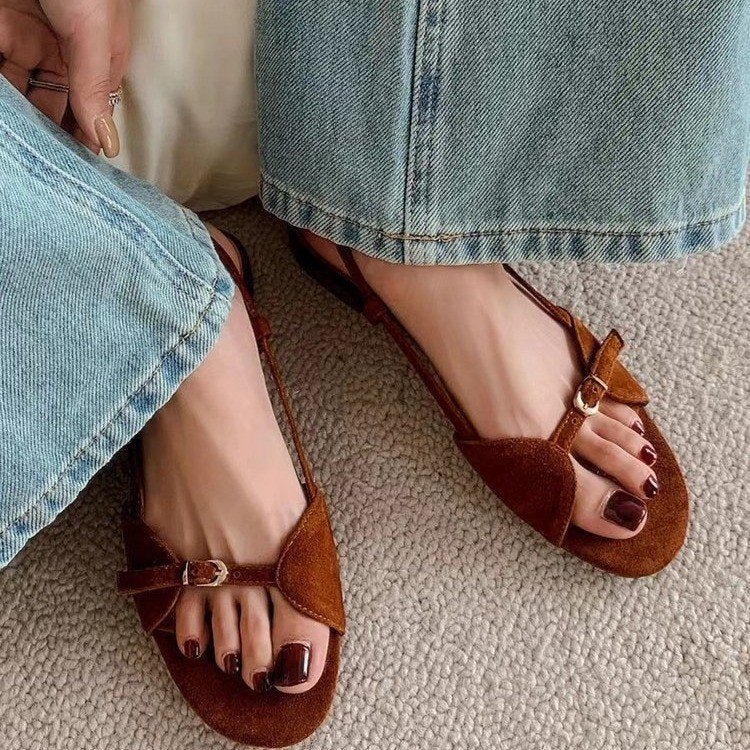 Casual Solid Color Round Toe Solid Color Women's Sandals