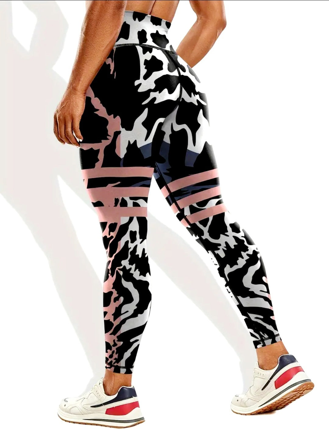 Women's Camouflage Printed High Waisted Hip Lifting Yoga Pants