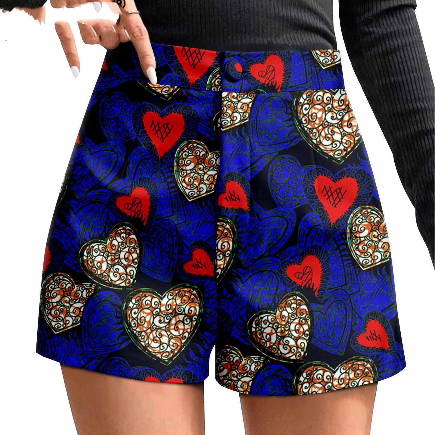 African Duplex Printing Batik Shorts