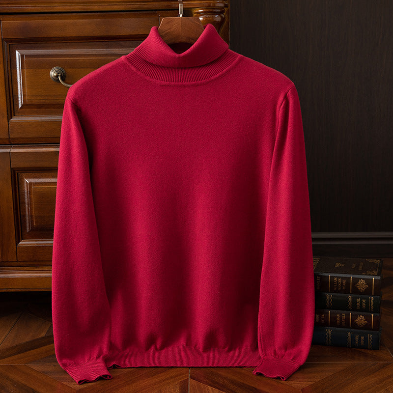 Men's Autumn And Winter Turtleneck Sweater Keep Warm Inner Match