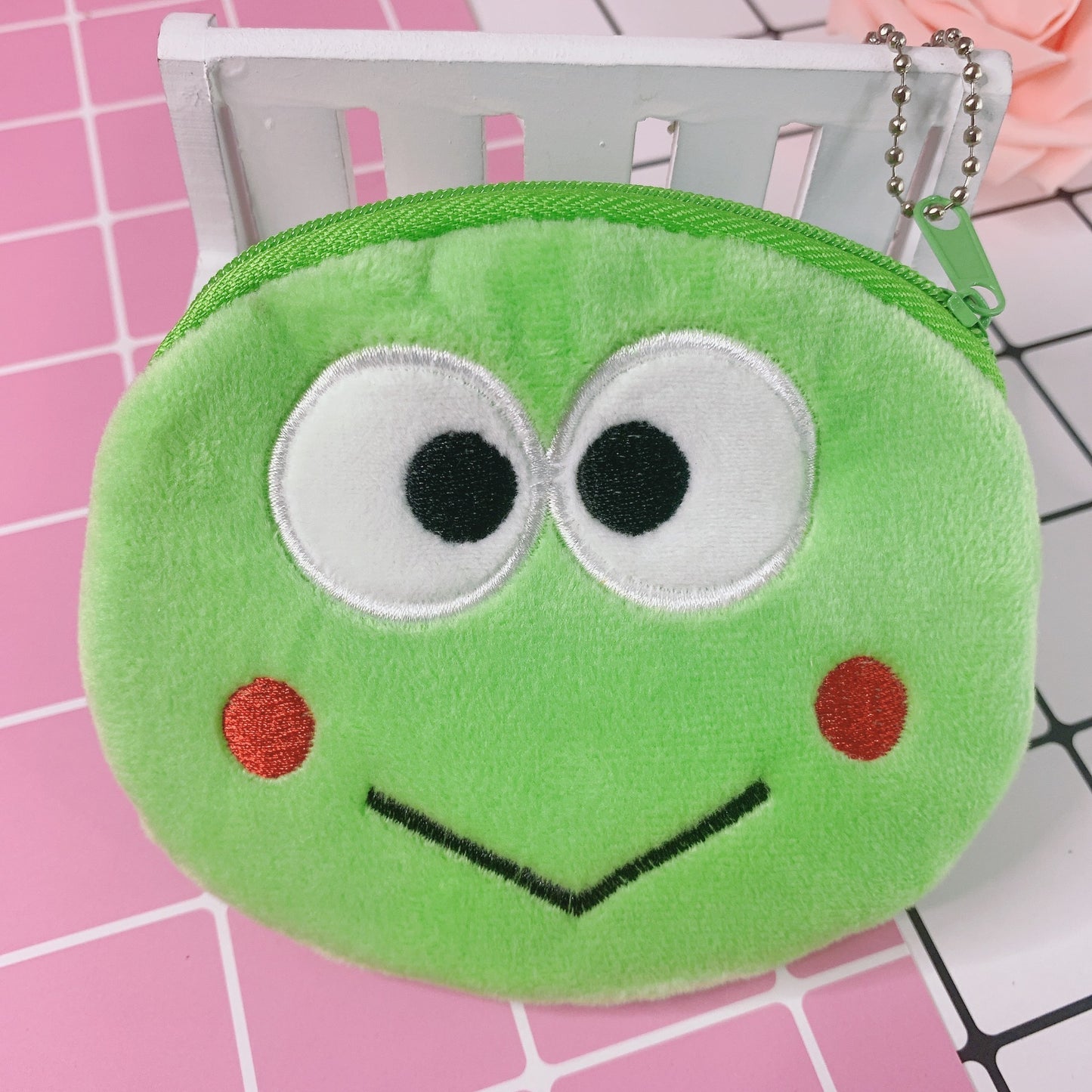 Cartoon Female Cute Student Portable Mini Plush Earphone Key Coin Purse