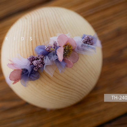 Newborn Headwear Baby Kids Camera Shooting Decoration Artificial Flowers Studio Photography Props Accessories