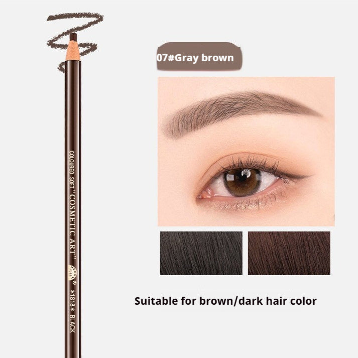 Line Drawing Waterproof Sweat-proof Non-fading Brushed Natural Eyebrow Pencil