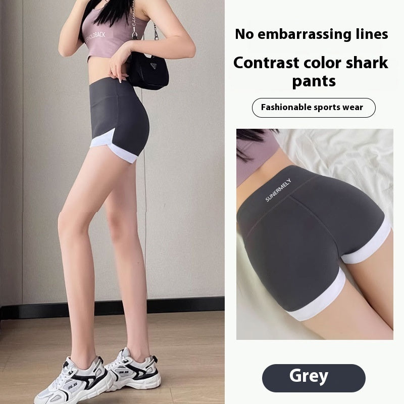 Thin Wear Solid Color Shark Pants