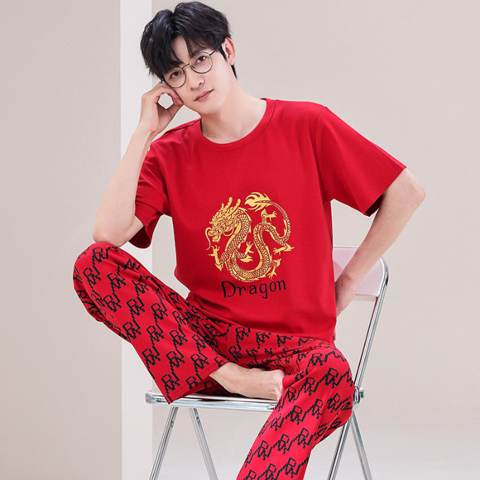 Pajamas Men's Short-sleeved Trousers Summer