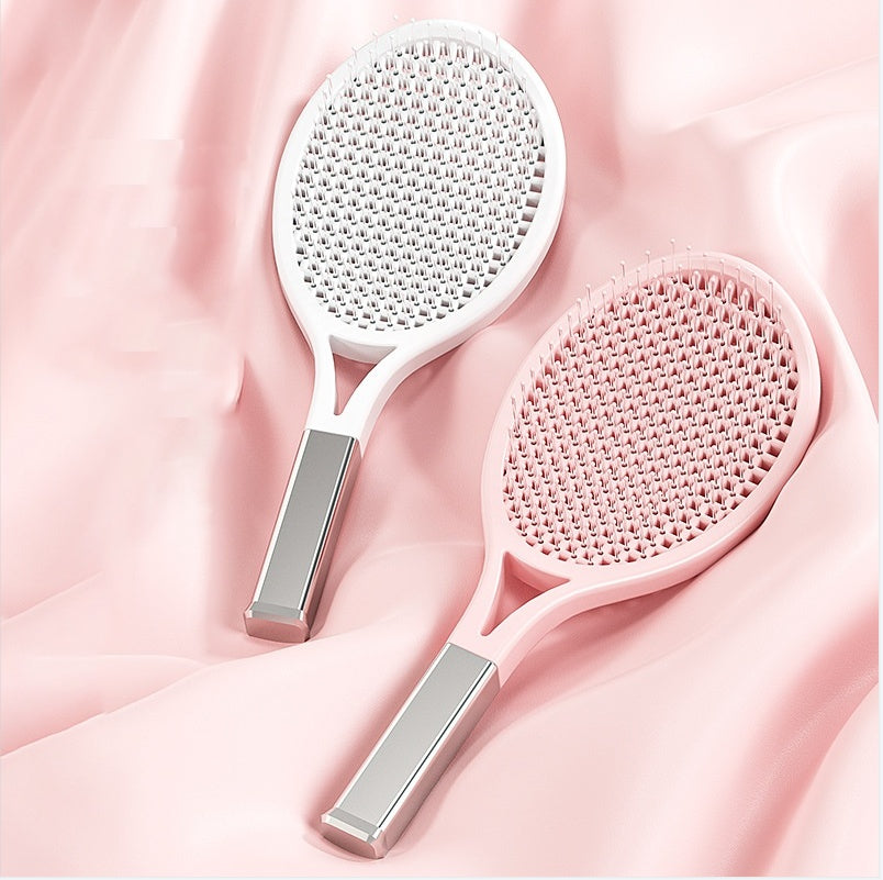 Hair Comb Tennis Racket Fluffy Combs High Skull Top Hair Artifact Airbag Cushion Massage Comb Barber Tools Hair Detangler Hairbrush For Thick Hair Self Cleaning Curly Hair Brush For Curly Hair