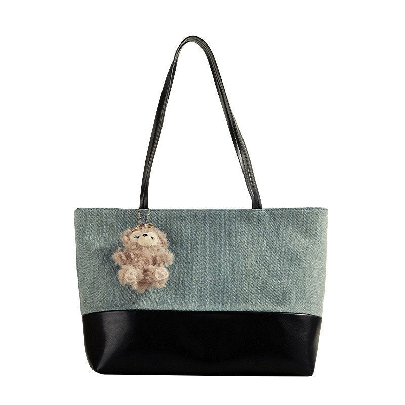 Casual Tote Bag Women's New Simple Denim Shoulder