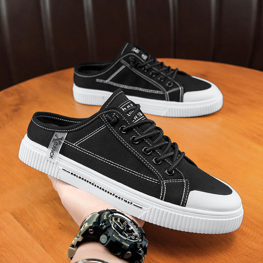 Men's Versatile Casual Sneakers Heelless Canvas Shoes