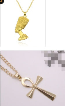 Ancient Egyptian Pharaoh Head Hip Hop Pendant Necklace