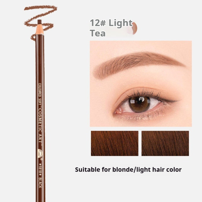 Line Drawing Waterproof Sweat-proof Non-fading Brushed Natural Eyebrow Pencil