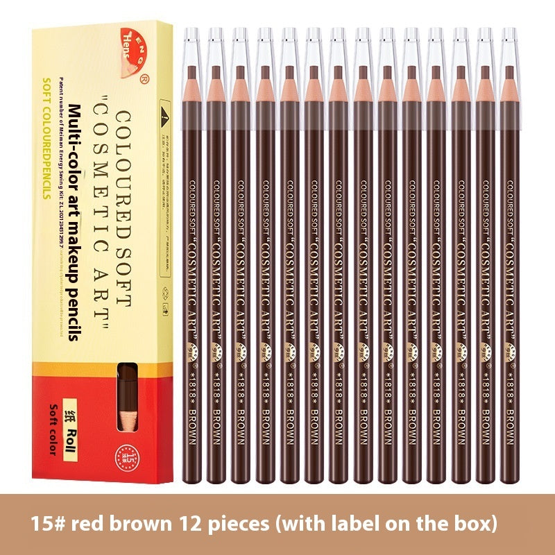 Line Drawing Waterproof Sweat-proof Non-fading Brushed Natural Eyebrow Pencil