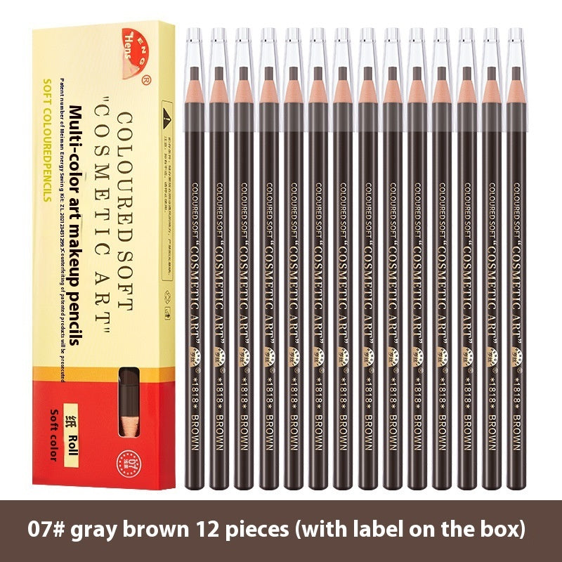 Line Drawing Waterproof Sweat-proof Non-fading Brushed Natural Eyebrow Pencil