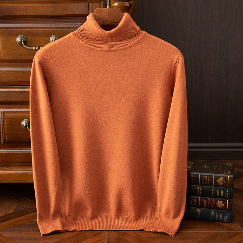 Men's Autumn And Winter Turtleneck Sweater Keep Warm Inner Match