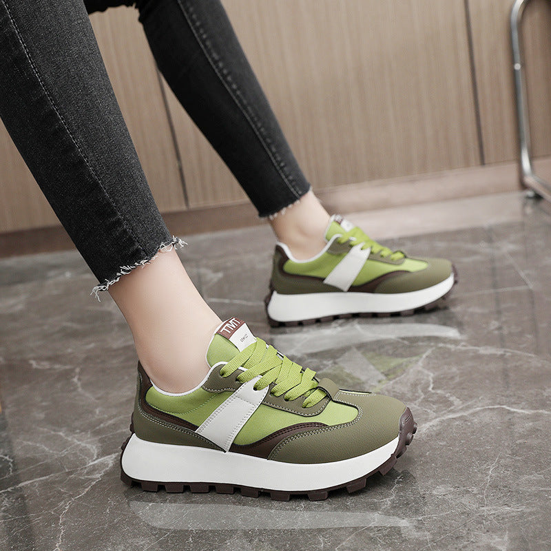 Color Matching Sports Women's Shoes Breathable Platform