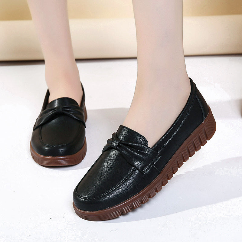 Women's Soft Bottom Soft Surface Comfort And Casual Flat Shoes