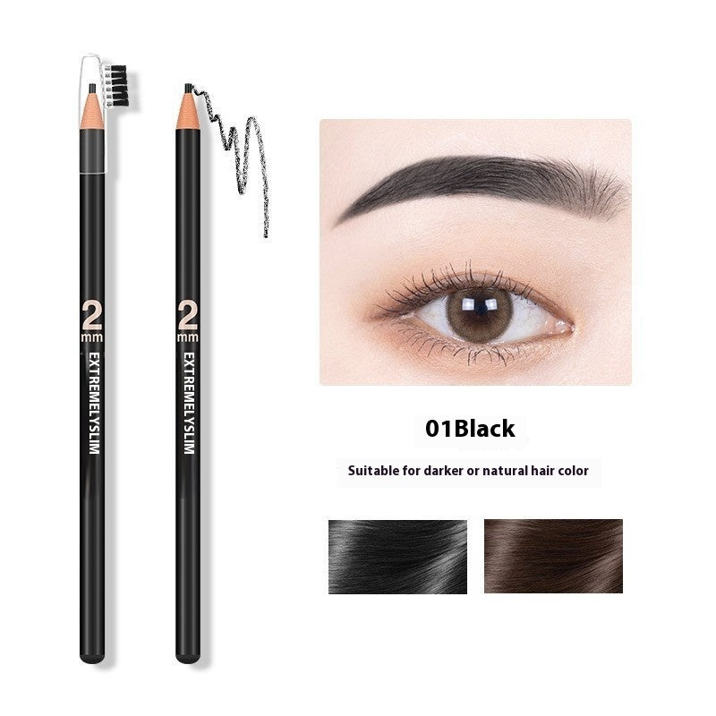 Line Drawing Waterproof Sweat-proof Non-fading Brushed Natural Eyebrow Pencil