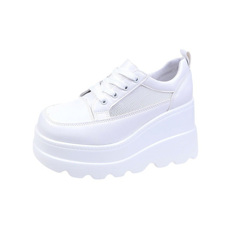 Women's Fashion Lace-up Thick Bottom Casual Daddy Shoes