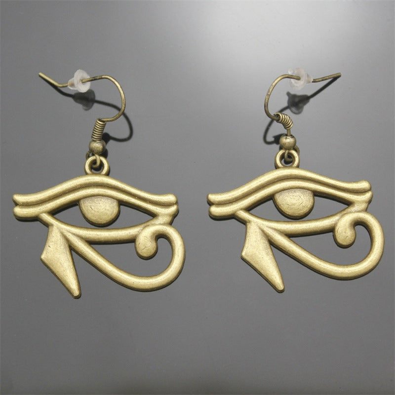 Egyptian Horus Eye Vintage Rach Earrings