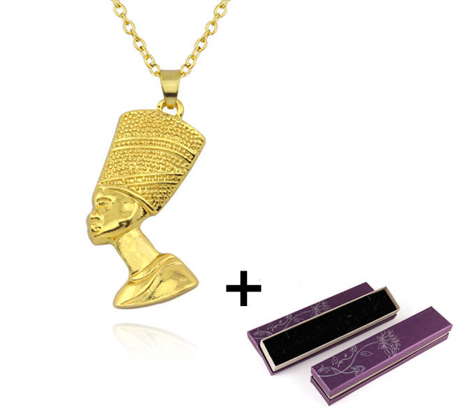 Ancient Egyptian Pharaoh Head Hip Hop Pendant Necklace