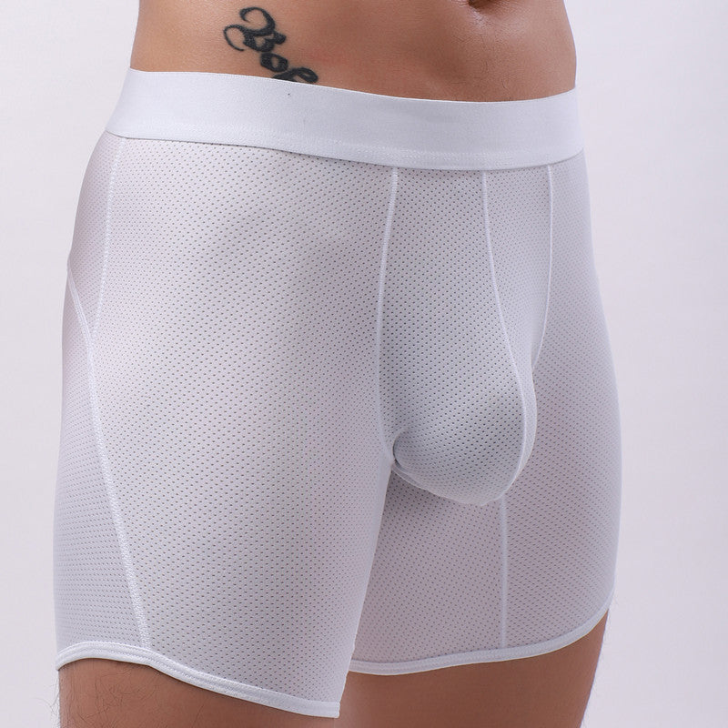 Breathable Mesh Underwear Men's Mid-waist Panties